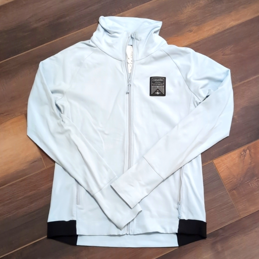 Oiselle Light Blue Full-Zip Jacket